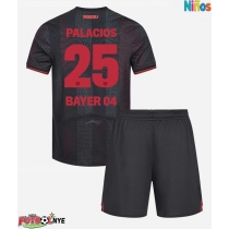 Camiseta Bayer Leverkusen Exequiel Palacios #25 Primera Equipación para niños 2025-26 manga corta (+ pantalones cortos)